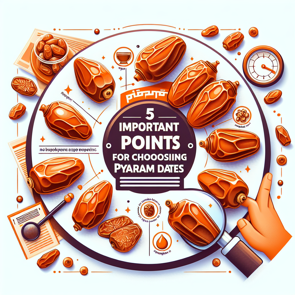5 نکته مهم برای انتخاب خرما پیارم
